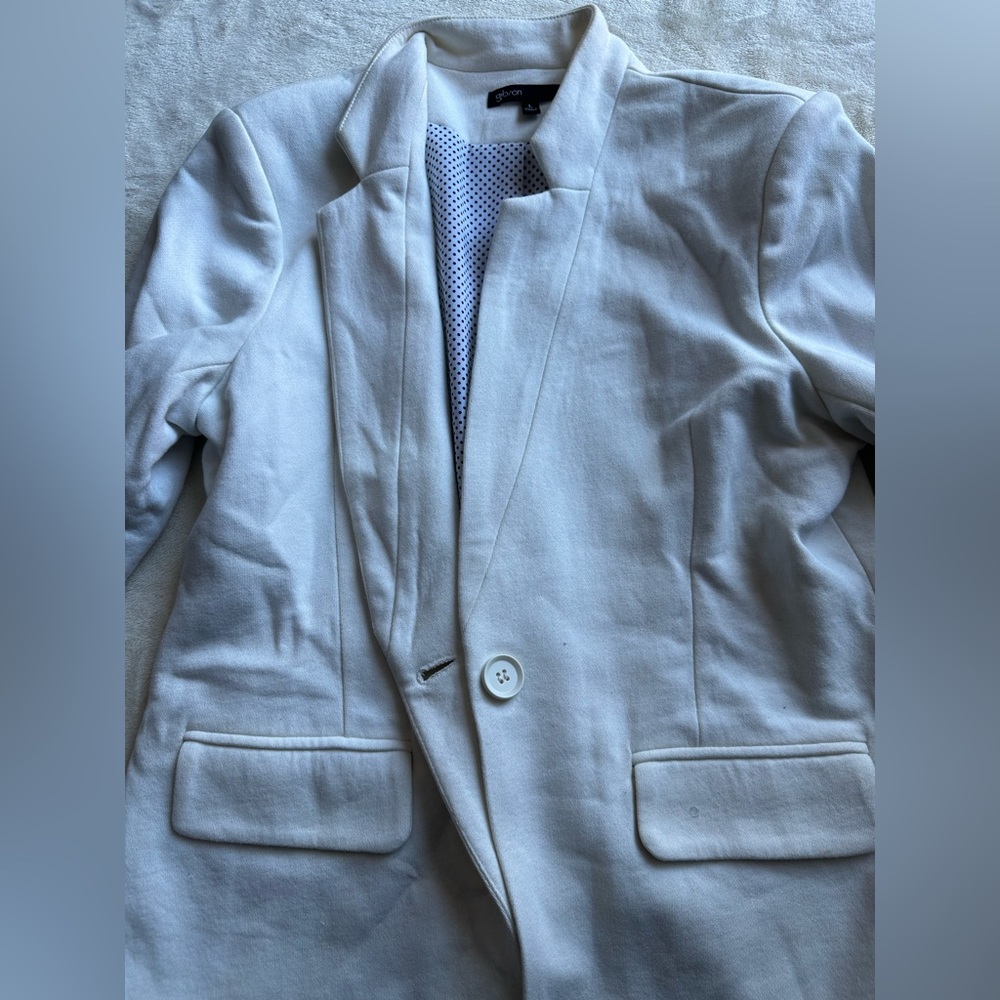 Ivory white blazer